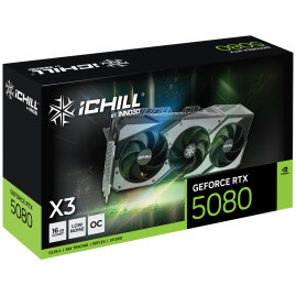 Inno3D NVIDIA GeForce RTX 5080 ICHILL X3 V2 16GB GDDR7 256bit 3xDP HDMI 3FAN (C50803-16D7X-176069R)