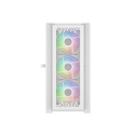 Powercase ByteFlow Micro White, mATX, 4x120mm ARGB, White, CAMBFW-A4