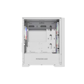 Powercase ByteFlow Micro White, mATX, 4x120mm ARGB, White, CAMBFW-A4