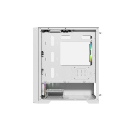 Powercase ByteFlow Micro White, mATX, 4x120mm ARGB, White, CAMBFW-A4
