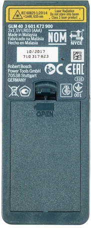 Лазерный дальномер Bosch GLM 40 2кл.лаз. 635нм (0601072900)