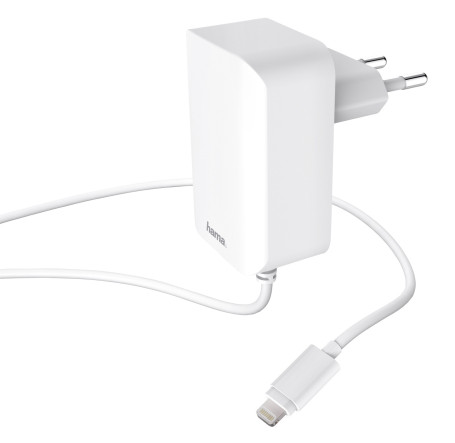 Сетевое зар./устр. Hama H-178342 12W 2.4A для Apple белый (00178342)