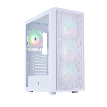 1STPLAYER Go6 ARGB, ATX, 4x120mm ARGB, White, Go6-WH-4F7-W
