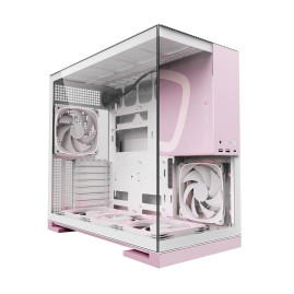 Geometric Future Model 5 White Pink with fans, E-ATX, 5x140mm ARGB, White Pink, 1AM5WKPK01100