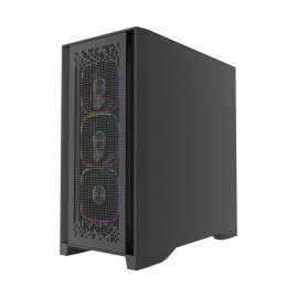 Powercase ByteFlow Pro ARGB, E-ATX, 4x120mm ARGB, Black, CH9GPB-A4