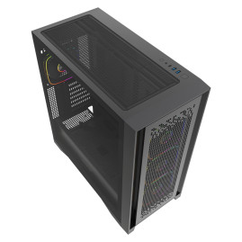 Powercase ByteFlow Pro ARGB, E-ATX, 4x120mm ARGB, Black, CH9GPB-A4