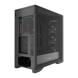 Powercase ByteFlow Pro ARGB, E-ATX, 4x120mm ARGB, Black, CH9GPB-A4