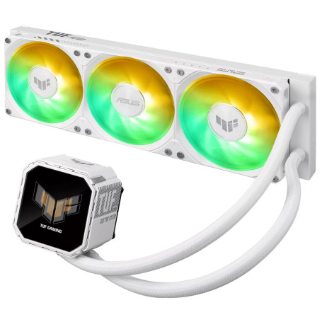 ASUS TUF GAMING LC III 360 ARGB LCD WHT, LGA1851/1700/1200/115X/AM5/AM4, 90RC01A2-B0EAY0, белый