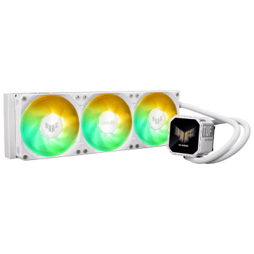 ASUS TUF GAMING LC III 360 ARGB LCD WHT, LGA1851/1700/1200/115X/AM5/AM4, 90RC01A2-B0EAY0, белый