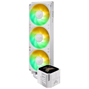 ASUS TUF GAMING LC III 360 ARGB LCD WHT, LGA1851/1700/1200/115X/AM5/AM4, 90RC01A2-B0EAY0, белый