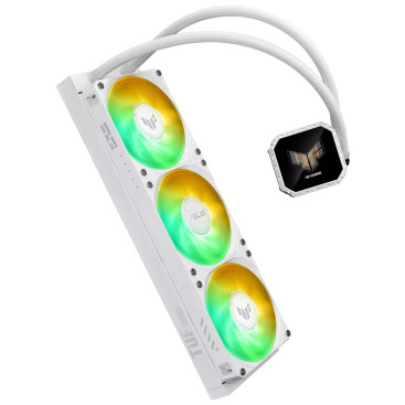 ASUS TUF GAMING LC III 360 ARGB LCD WHT, LGA1851/1700/1200/115X/AM5/AM4, 90RC01A2-B0EAY0, белый