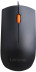 Lenovo 300, проводная, 1600dpi, черный/оранжевый
