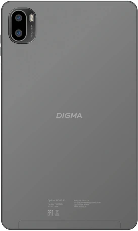 Планшет Digma Optima 8430E 4G T606 (1.6) RAM4Gb ROM64Gb 8" IPS 1280x800 4G Android 14 серый 5Mpix 2Mpix BT WiFi microSD 128Gb 4000mAh