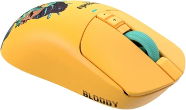 A4Tech Bloody R72 Ultra, беспроводная, 20000dpi, желтый