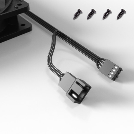 Вентилятор ID-COOLING XF-120-K 120x120x25мм (60шт./кор, PWM, Low Noise, резиновые углы, 700-1800об/мин, черный) BOX