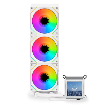 Lian Li GA II LCD SL-INF 360, LGA1700/1200/115X/AM5/AM4, White