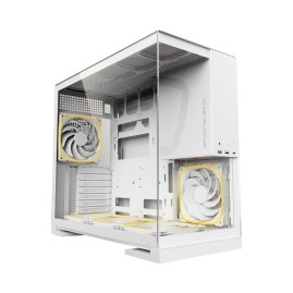 Geometric Future Model 5 White with fans, E-ATX, 5x140mm ARGB, White, 1AM5WKWT01100
