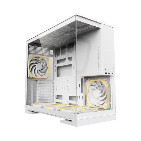 Geometric Future Model 5 White with fans, E-ATX, 5x140mm ARGB, White, 1AM5WKWT01100
