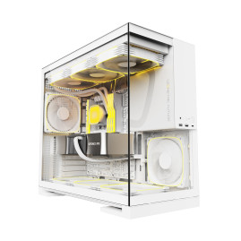 Geometric Future Model 5 White with fans, E-ATX, 5x140mm ARGB, White, 1AM5WKWT01100
