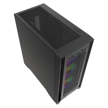 Powercase ByteFlow Pro CP ARGB, E-ATX, 4x140mm ARGB, Black, CH9CLPB-A4