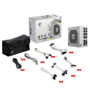 MSI MAG A850GL PCIE5 WHITE, 850W, 80 PLUS Gold, белый