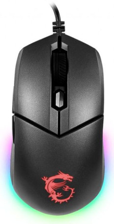MSI Clutch GM11, проводная, 5000dpi, черный