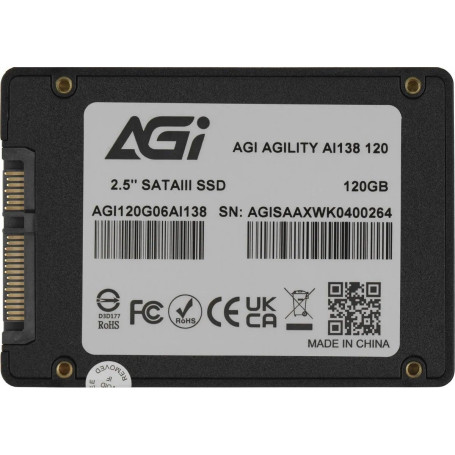 AGI AI138 120GB 2.5" SATA 6Gb/s AGI120G06AI138-CB