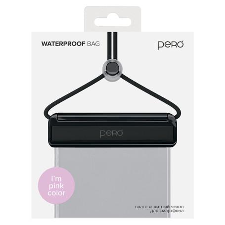 PERO Влагозащитный чехол SB04 WATERPROOF BAG, розовый