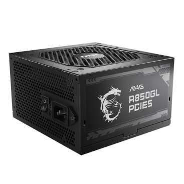 MSI MAG A850GL PCIE5, 850W, 80 PLUS Gold, MAG A850GL PCIE5 (BLACK), черный