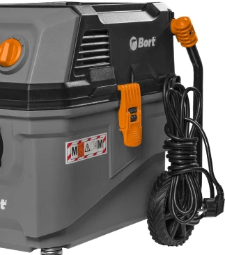 Строительный пылесос Bort BAX-700 1600Вт (уборка: сухая/влажная) серый
