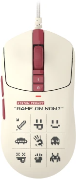 A4Tech Bloody W72 Ultra Pixels Red, проводная, 20000dpi, рисунок/бежевый/красный