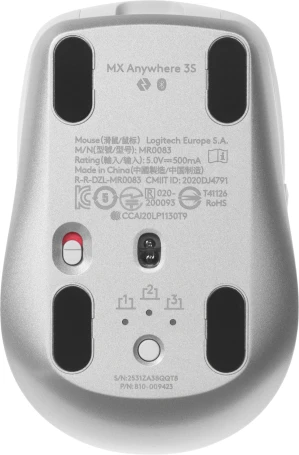 Logitech MX Anywhere 3S, беспроводная, 8000dpi, светло-серый