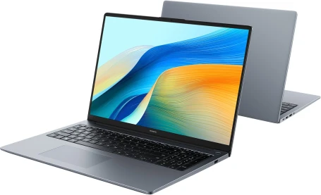 Ноутбук Huawei MateBook D 16 MCLG-X Core i5 13420H 8Gb SSD512Gb Intel UHD Graphics 16" IPS (1920x1200) Windows 11 Home grey space WiFi BT Cam (53014CNC)