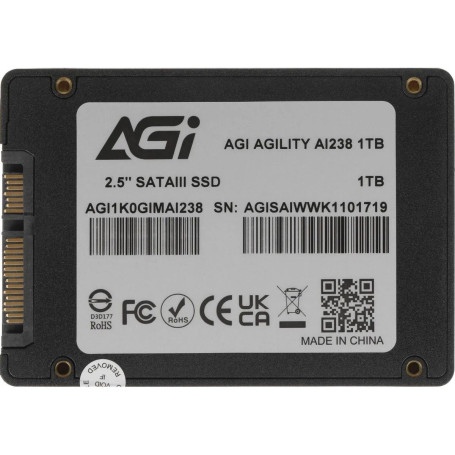 AGI AI238 1TB 2.5" SATA 6Gb/s AGI1K0GIMAI238-CB