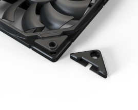 Вентилятор ID-COOLING TF-9215-K 92x92x15мм (80шт./кор, PWM, 4pin, черный, резиновые углы, 800-2800об/мин) BOX