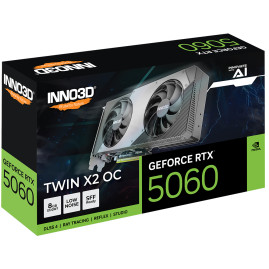Inno3D NVIDIA GeForce RTX 5060 TWIN X2 OC 8GB GDDR7 128bit 3xDP HDMI 2FAN (N50602-08D7X-195070N)