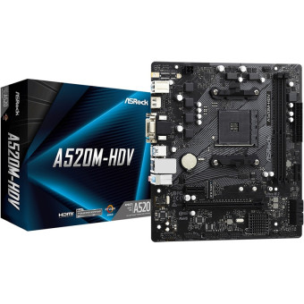 ASRock A520M-HDV, socket AM4