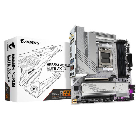 Gigabyte B650M AORUS ELITE AX ICE socket AM5