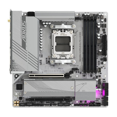 Gigabyte B650M AORUS ELITE AX ICE socket AM5