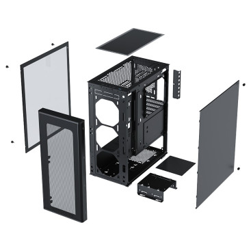 XASTRA A300 4ARGB, ATX, 4x120mm ARGB, Black, A300-4FC12A