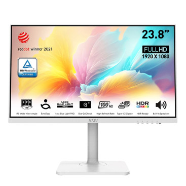 23.8" MSI FHD Modern MD2412PW, белый