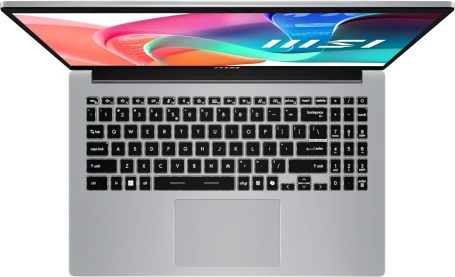 Ноутбук MSI Modern 15 F1MG-801XRU Core 5 120U 16Gb SSD512Gb Intel Graphics 15.6" IPS FHD (1920x1080) FreeDOS silver WiFi BT Cam (9S7-15S112-801)