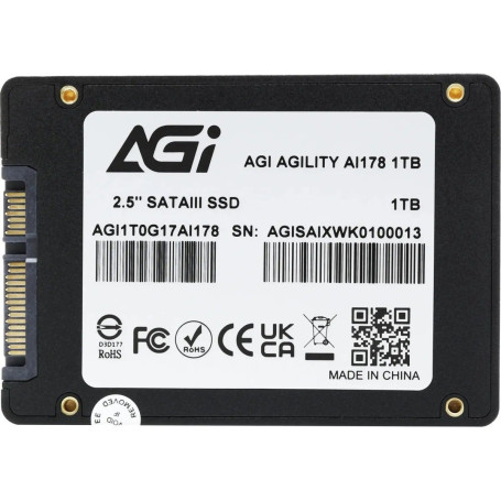 AGI AI178 1TB 2.5" SATA 6Gb/s AGI1T0G17AI178-CB