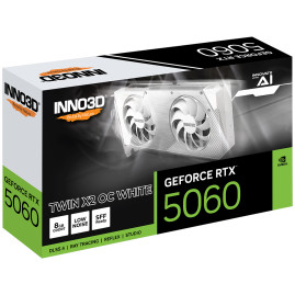 Inno3D NVIDIA GeForce RTX 5060 TWIN X2 OC WHITE 8GB GDDR7 128bit 3xDP HDMI 2FAN (N50602-08D7X-195070W)