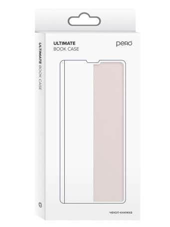 PERO Чехол-книжка Soft Touch универсальный 6.0-6.5" розовый