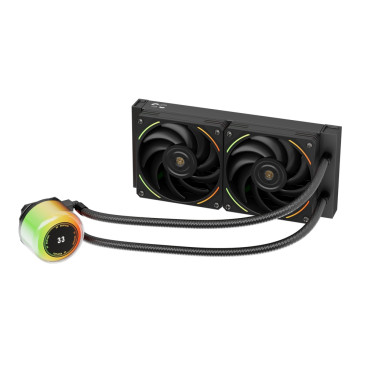 1STPLAYER CC 240 ARGB, LGA1700/1200/115X/AM5/AM4, Black