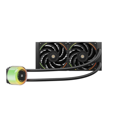 1STPLAYER CC 240 ARGB, LGA1700/1200/115X/AM5/AM4, Black