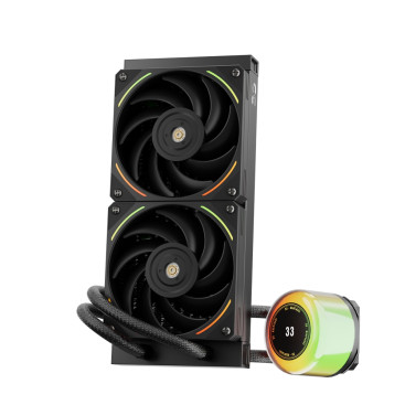 1STPLAYER CC 240 ARGB, LGA1700/1200/115X/AM5/AM4, Black