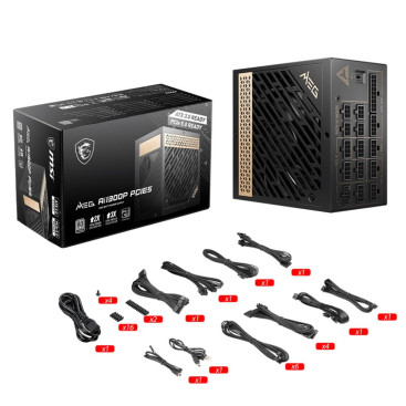 MSI MEG Ai1300P, 1300W, 80 PLUS Platinum, 306-7ZP4A11-CE0, черный