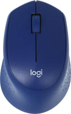 Logitech M330 Silent Plus, беспроводная, 1000dpi, синий